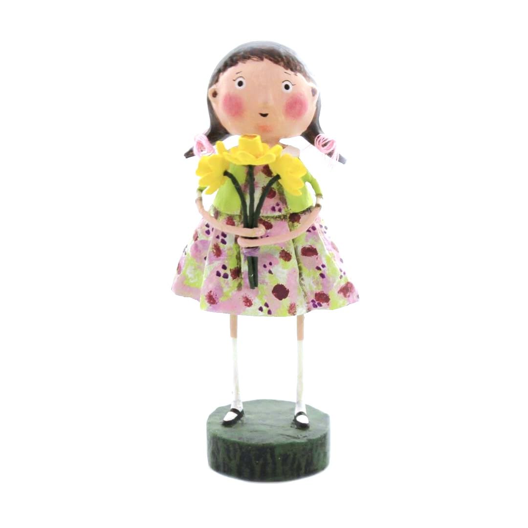 Lori Mitchell 12288 Delila's Daffodils Figurine 7"