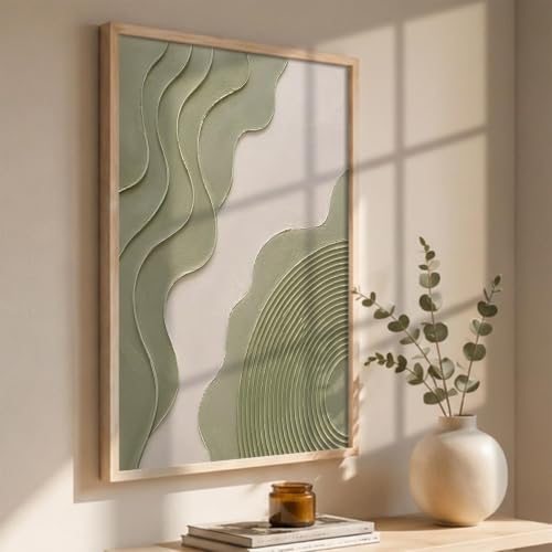 Image of kotart Decorative Modern Wall Art Painting With Frame | Modern Painting For Living Room Bed Room Hotel Wall Decor Digital Reprint (13X17 inch)
