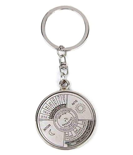 VEDYMetal Key Ring With 50 Years Calender Big size