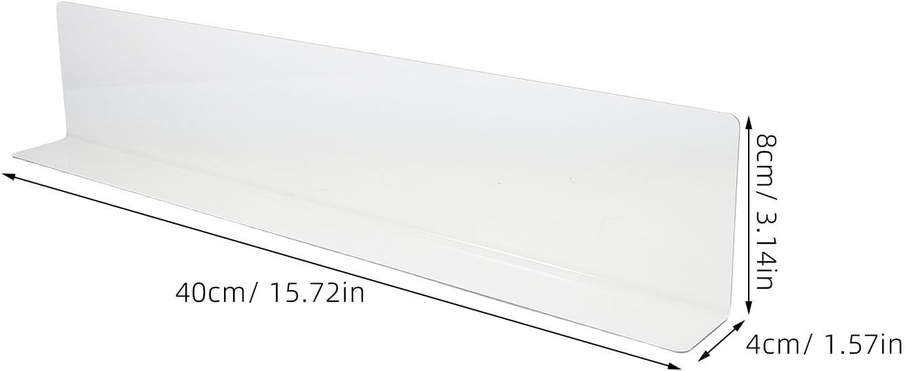 PVC Splash Guard for Bathtub Corners and Bathroom, Blocks Water Splashes Versatile Design, Sleek Modern Minimalist Style for Families
