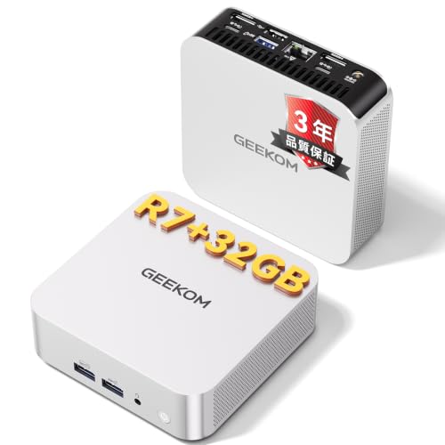 �y2026 �N�ō���~�j PC�zGEEKOM A7 �~�j pc AMD Ryzen 7730U 128GB RAM �g���\�bAI Agent �}���`���s�E32GB �僁�����b4 ��� 8K �o�́b2.5G LAN�bSD �J�[�h�X���b�g�b�P���W���g�����b�N
