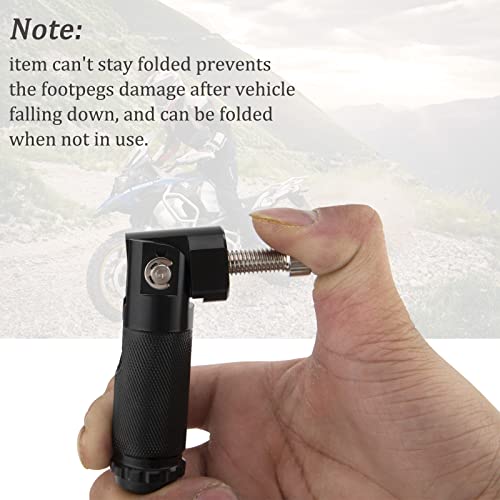 Motorcycle Foot Peg Universal, 8Mm Folding Foot Pegs, 8Mm Install Bolts Cnc Universal Motorcycle Folding Rearsets Footrest Footpegs Foot Pegs Pedal #TOP5
