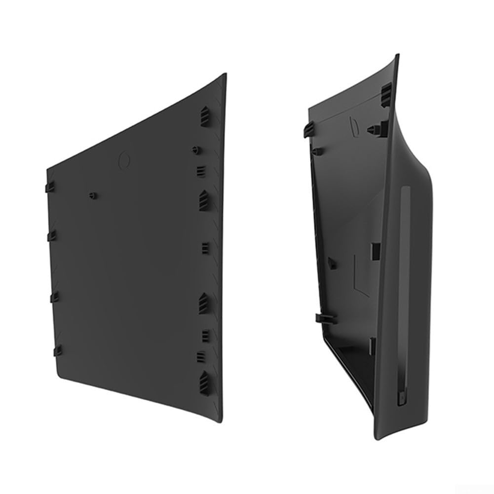 Set di coperture di ricambio per console PS5 Pro, 5 pannelli protettivi in ABS, copertura di 3 mm di spessore per dischi e personalizzazione di gioco Digital Edition (nero)