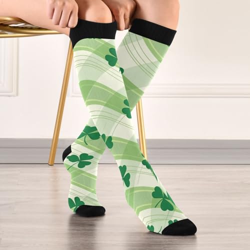 Image of Wusikd Pirate Skulls Compression Socks for Women and Men Circulation Cute Long Socks for Athletic Running 1