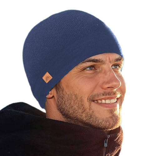 NOVICA Alpaca Blend Knit hat, 'Indigo Minds'