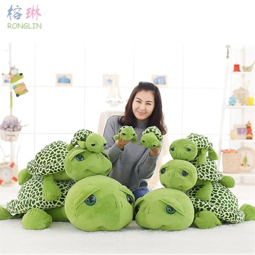 champracer Lange Riesenschildkröte süßes Spielzeug, großes Stofftier schöne Schildkröte Stofftier grün große Schildkröte Plüschtier Geburtstagsgeschenk (40 cm,Grün)