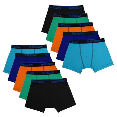 Image of Fruit of the Loom boys And Toddler Boxer Briefs, Tag Free & Breathable Underwear, Assorted Color Multipacks