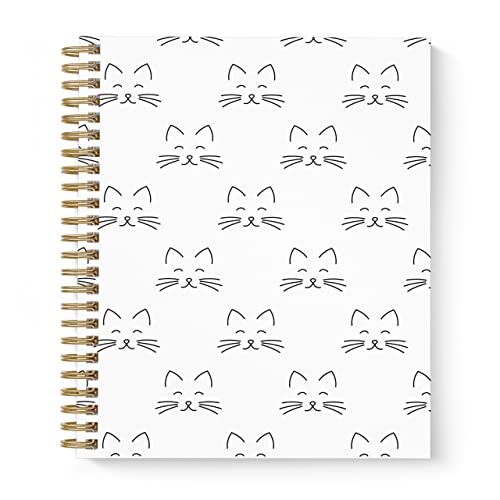 Academic Planner Yearly Monthly Weekly Daily Large Calendar Organizer By Bright Day Spiral Bound Dated Agenda Flexible Cover Notebook, June 2023 - July 2024, 9" X 7.5", Happy Planner Cats On Repeat #TOP1