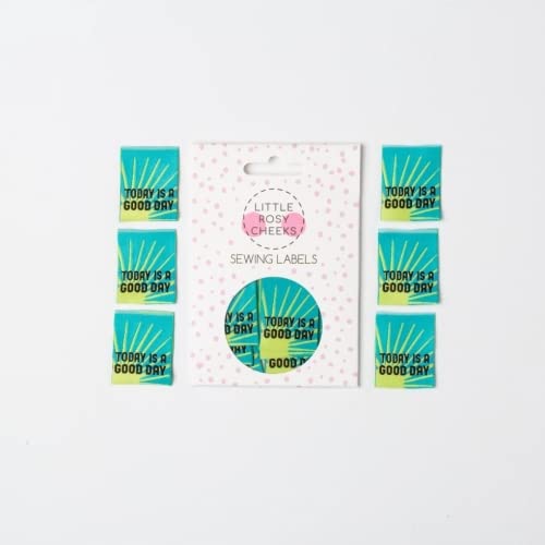 Little Rosy Cheeks Today is A Good Day Woven Labels