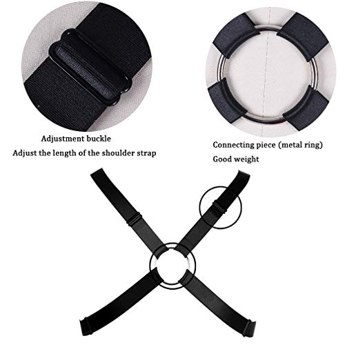 Men's body harness chest strap Punk gothic Stretchy fabric Shoulder strap Adjustable size belt3