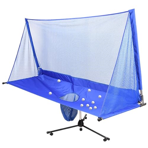 HDYZJQ Collapsible Telescoping Table Tennis Ball Pickup Net, Table Tennis Catch Net Moveable, Table Tennis Ball Catch Net for Indoor Outdoor School Gym(170x148cm/53.1x66.9in)