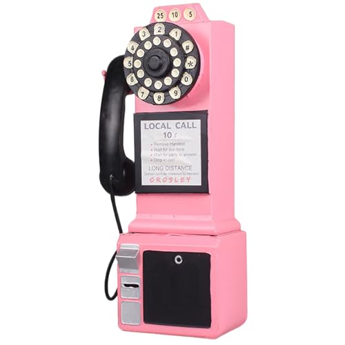 NASSMOSSE Modèle de téléphone Vintage, décoration Murale rétro, Cadran Mignon, Ornement de téléphone Fixe pour Bar, café, Magasin de vêtements