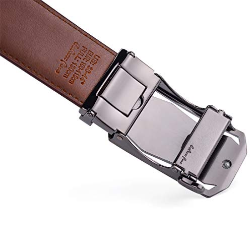 Men Belts Leather Male Slide Ratchet Work Dress Strap w Interchangeable Buckle Beltox4
