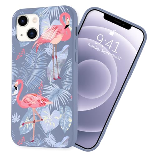 Coque iPhone 14 Pro flamant rose silicone anti rayures