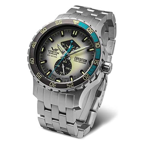 Vostok Europe Men's Watch Expedition Everest Underground Steel YN84-597A544B Cover