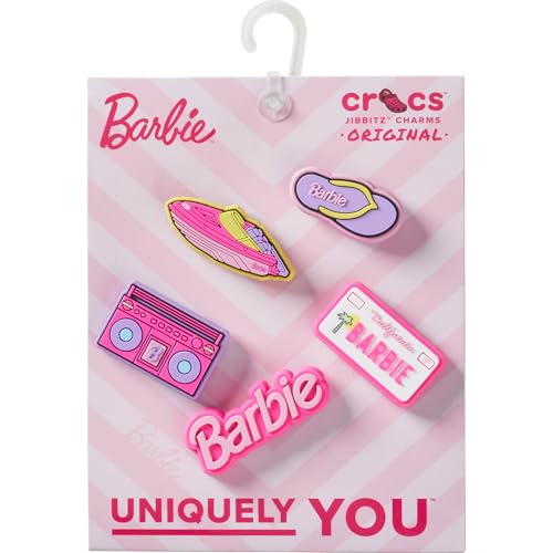 Crocs Unisex Jibbitz Charms, Barbie Retro 5 Pack - Image 3