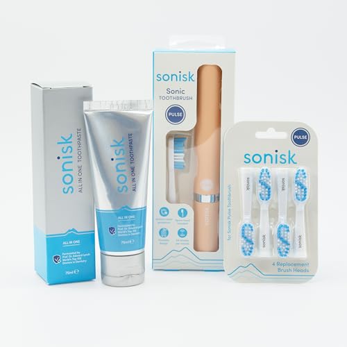 Brosse à dents électrique Pulse en coffret cadeau avec dentifrice et têtes