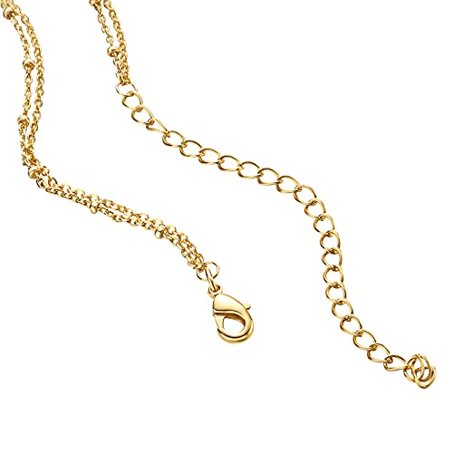 Pavoi 14K Gold Plated Pendant Chain Necklace For Women | Timeless Jewelry For Women | 10X2.4X10Mm Gold Plated Yellow Heart Necklace thumb #2