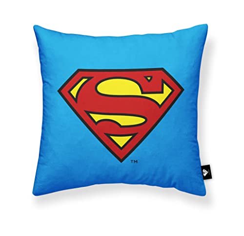 BELUM | Funda de cojín 100% algodón Superman A 45x45cm, Funda de cojín Suave, Funda de cojín de Varios tamaños, Funda de cojín Multicolor Cover