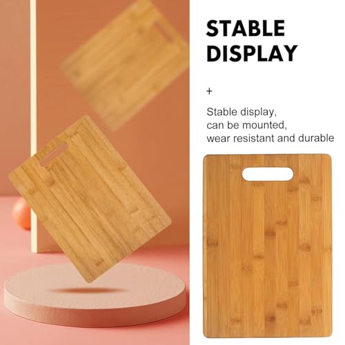 Image of JAGIRA Water Proof Wooden Chopping Board with Wood Handle, Multipurpose Cutting Board for Vegetables, Fruits & Cheese, for Kitchen Use, BPA Free, Eco-Friendly, Anti-Microbial (Pack of 1)