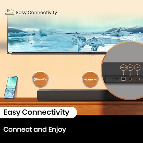 Hisense HS5100 5.1ch Soundbar with Wireless Subwoofer, Dolby Audio, DTS Virtual:X, Rear Surround Speakers, Center Speaker, HDMI ARC, Bluetooth 5.3, Remote Control - image 7