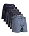 Produktbild DANISH ENDURANCE 6er Pack American Boxershorts, 100% Bio-Baumwolle, Weich, Atmungsaktiv, für Herren Blau/Grau Mix 6er Pack XXL