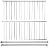 Rubbermaid Configurations Custom Add On Closet Shelving & Closet Organizer Kit, 48', Titanium