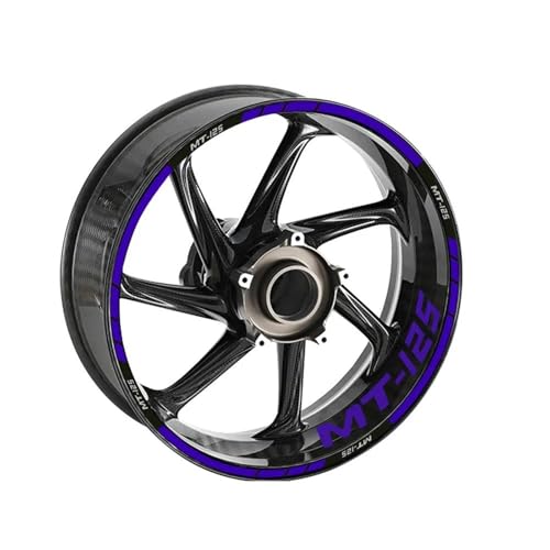 Stickers de jantes Yamaha MT-125 finition premium vinyle coulé