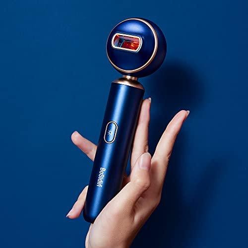 Bosidin Permanent Hair Removal Device For Women & Men, Face, Upper Lip, Arms, Underarm, Chin, Bikini Line, Leg & Body Navy Blue #TOP7