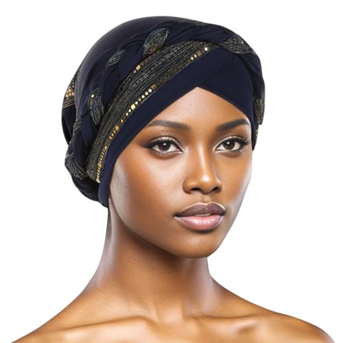 Generic African Women Turban Cap Cancer Chemo Beanies Cap Stretchy Elastic Headscarf Vintage Soft Headwraps2