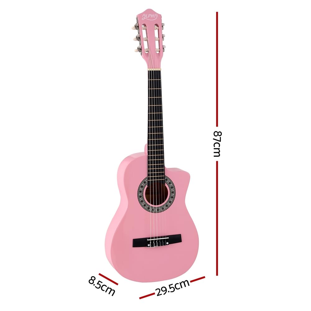Alpha 34 inch Guitar, Acoustic Classical Full Size Wooden Guitars