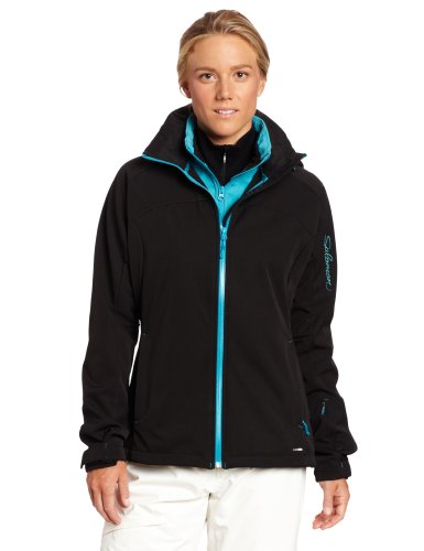 Veste Salomon Snowtrip 3:1 III femme noir et bleu XS