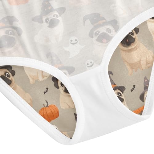 Girls Underwear Soft Cotton Halloween Pugs Kids Panties in Sizes 2/3t, 4t, 5t, 6 and 8 5