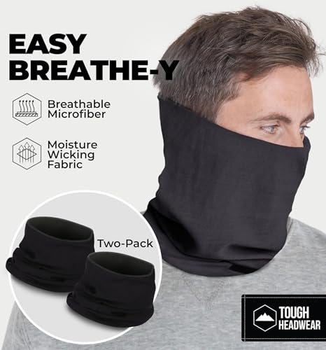 Image of Tough Headwear Swtich Winter Neck Gaiters For Men & Women, Fleece Neck Gaiter, Fleece Neck Warmer, Ski Gaiter - Reversible