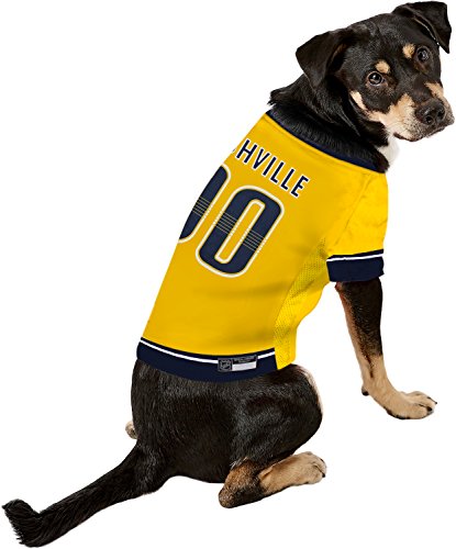 Image of NHL Nashville Predators Jersey for Dogs & Cats, Medium. - Let Your Pet Be A Real NHL Fan!