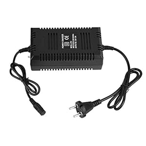 36V lood-zuur scooter snellader, 3 x 12V elektrische fiets batterijlader 3-pins stekker, Black Power Charging Adapter…