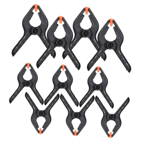 Garneck 10 Pcs Plastic Spring Clamps for Woodworking Crafts Household Repairs Strong Backdrop Clips with Quick Operation Compact Portable Design for DIY Projects