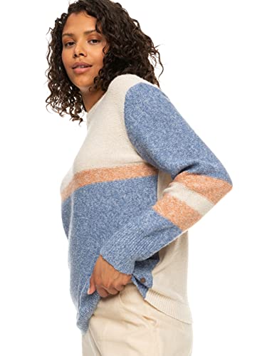 Roxy Real Groove Striped Sweater Blue #TOP1