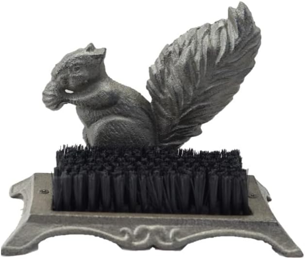 Midwest Craft House Cast Iron Squirrel Shoe Cleaner Mud Remover
