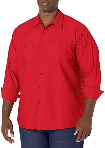 Red Kap Men's Red Kapยฎ Men's Long Sleeve Industrial Work Shirt Shirt (pack of 1)
