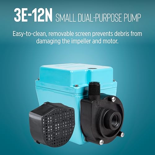 Image of Little Giant 3E-12N 115V, 500 GPH Manual In-line /Submersible Pump