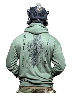 Brothers in Arms Herren Hoodie – komfortable Passform - aus 80% Baumwolle und 20% Polyester für maximale Beweglichkeit und Flexibilität – hochwertiger Druck, in Deutschland hergestellt