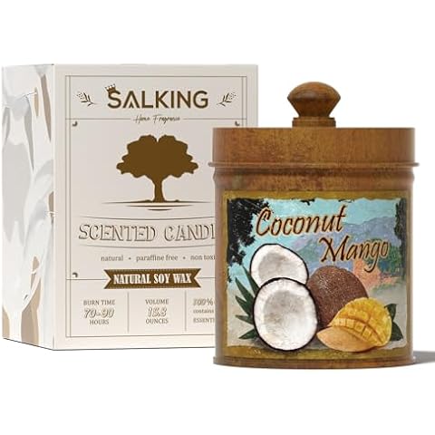 SALKING Coconut & Mango Soy Candle Cover