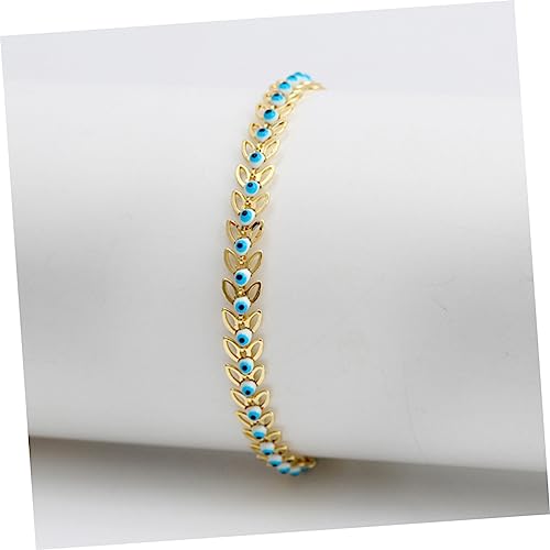 Bracelet chaîne de mains œil bleu réglable contre les bijoux lâches