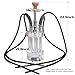 NewBeeclassic 4 Hose LED Hookah Set for Large Parties, Modern Fountain Design Shisha Kit Glass Hookah Set with Everything for Indoor/Outdoor Great Smoking