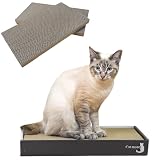 とぎカス少なめ 猫 爪とぎ 段ボール 高耐久 両面使える Catmore ナチュラル 茶 2個入