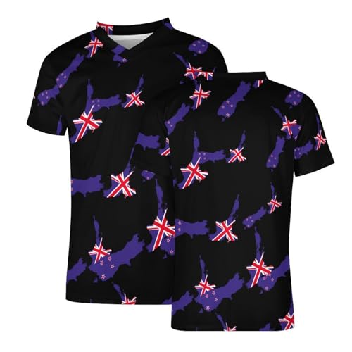 Camiseta de fútbol de Nueva Zelanda para hombre cómoda para jugar partidos y torneos 4