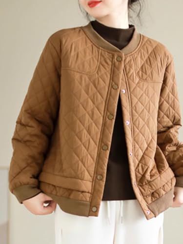 LIXINGHEITANG quilted jacket women's autumn and winter loose thickened warm cotton top3