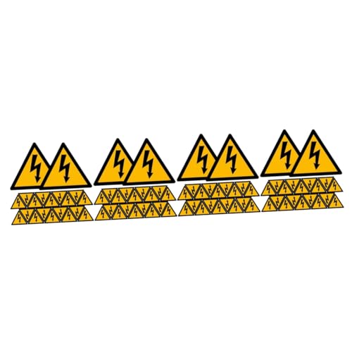 Autocollants avertissement électrique haute tension SOLUSTRE | 80 feuilles de sécurité