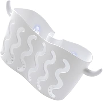 Plastic Drain Rack Kitchen Hanging Basket Suction Cup Basket Organizer for Gadget Fruit Sponge